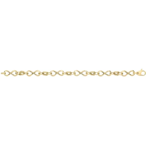 9ct Yellow Gold Hollow Bracelet 4g